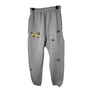 FELT for every living thing sweatpants butterfly embroidered small new lounge